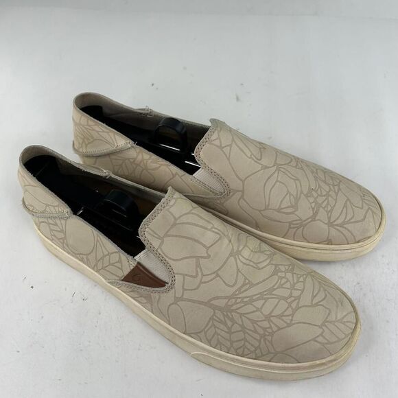 Olukai Pehuea Women's Slip-On US 10 Beige Flats Shoes Loafers - Picture 5 of 10